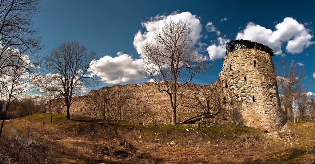 Панорама Порховской крепости. Pano Porkhov Fortress