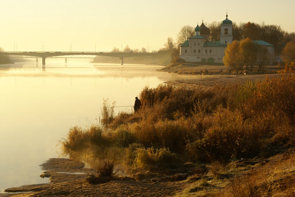 г. Псков, вид на Мирожский монастырь
