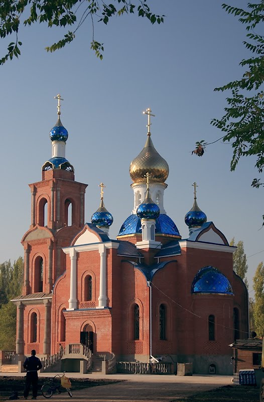 Полковой храм Азовской иконы Божьей матери. Regimental temple of the Azov icon of Divine mother.
