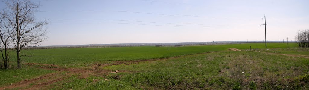Вид на Морозовск. Панорама.