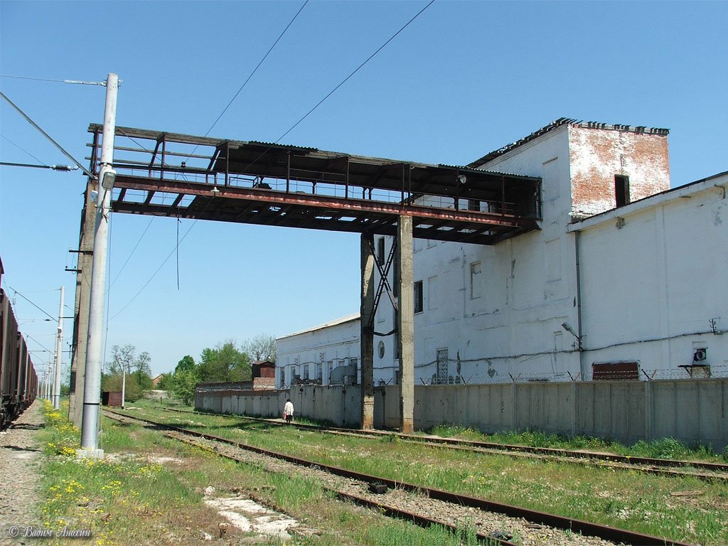 Old buildings on train station Bataysk
