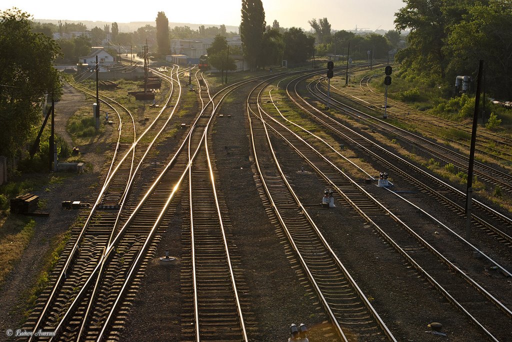 Train station Belaya Kalitva / Железнодорожная станция Белая Калитва, восточная горловина
