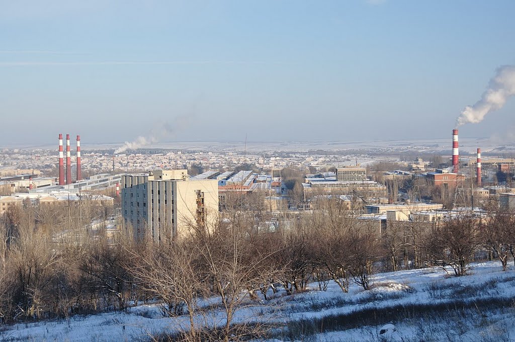 БКЛЗ вид с горы Караул зима 2011