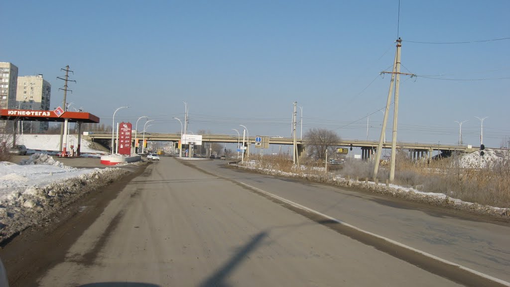 Путепровод со стороны Красноярской