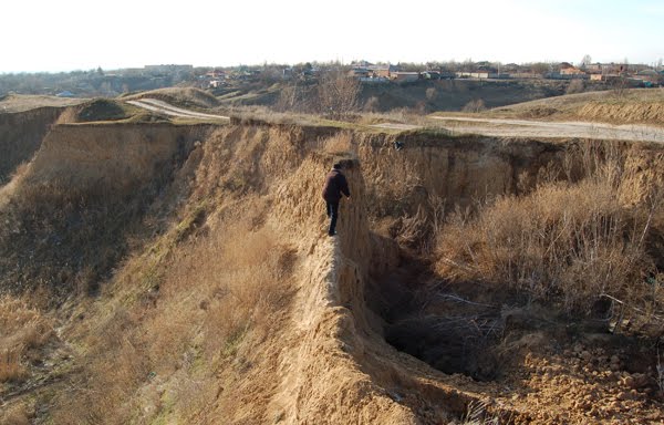 Константиновск. Западный фас Константиновского карьера 21/XII.2008