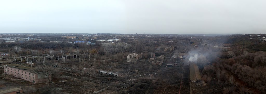 Вид с трубы мартеновского цеха