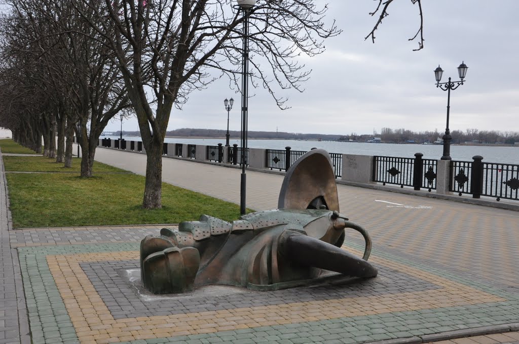 Скульптурная композиция «Рак» на набережной в Ростове-на-Дону / Sculptural composition «Crawfish» in Quay Park of Rostov-on-Don