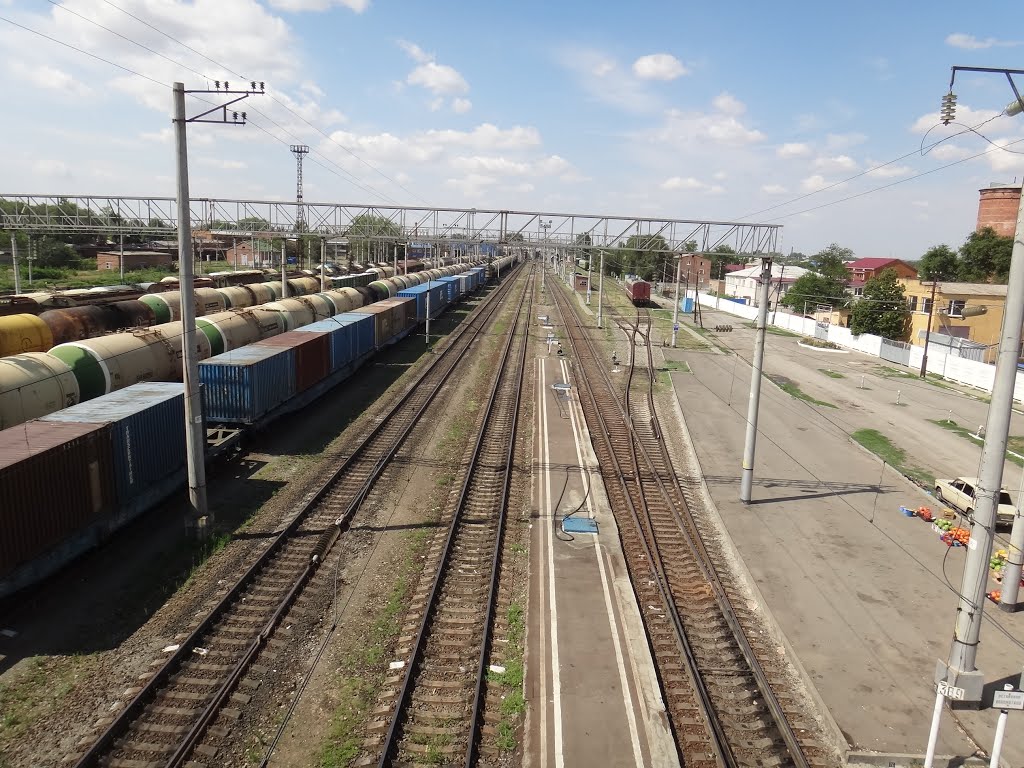 Станция Сальск, Вид в сторону Тихорецка