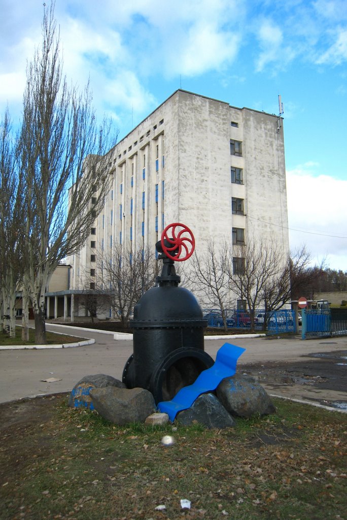 Задвижка.  The pipeline valve.