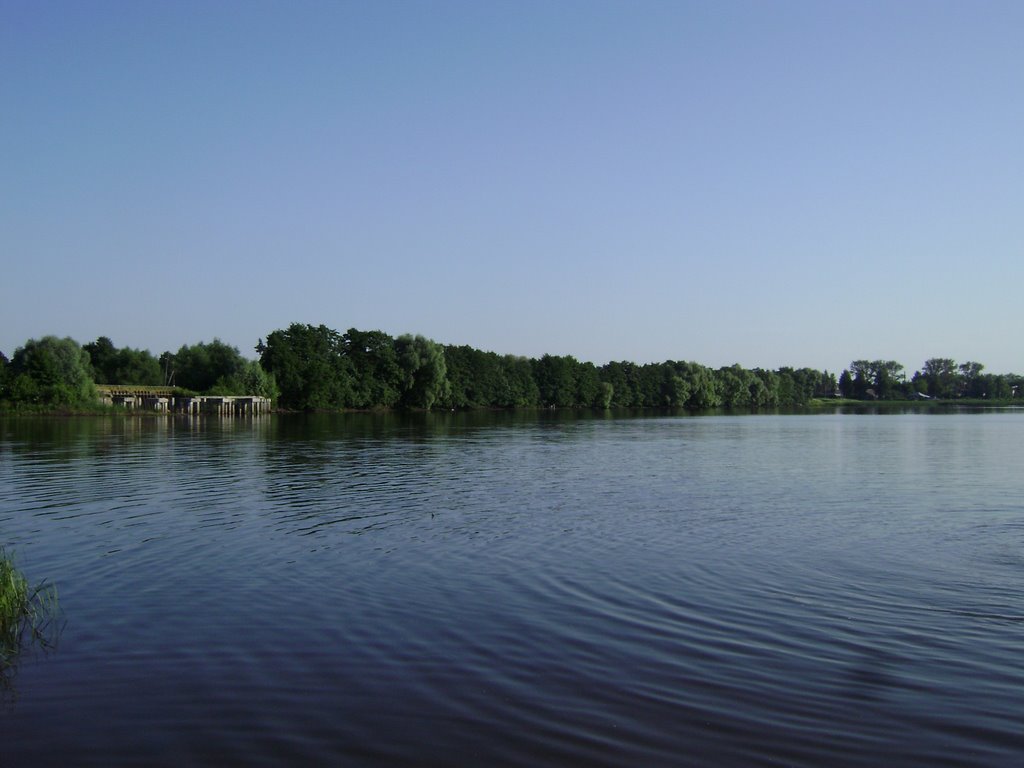 плотина летом