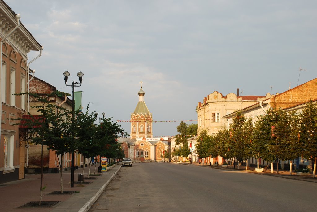 Касимов.  Советская улица на рассвете.