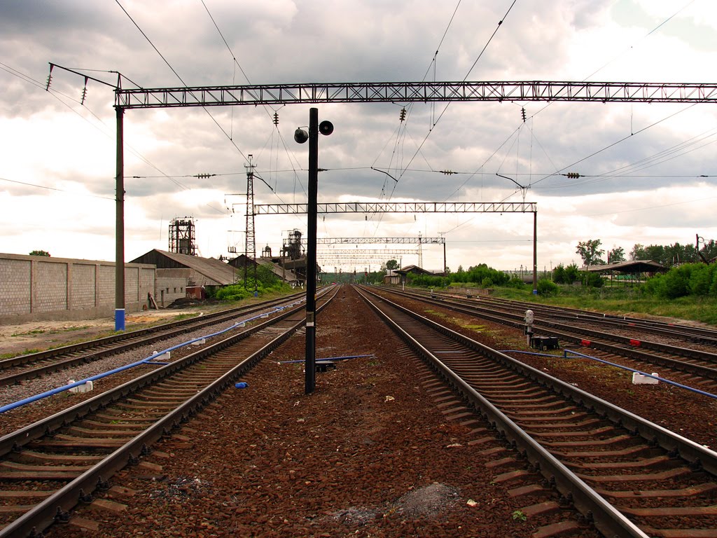 Железнодорожные пути в Милославском (2011 г.)