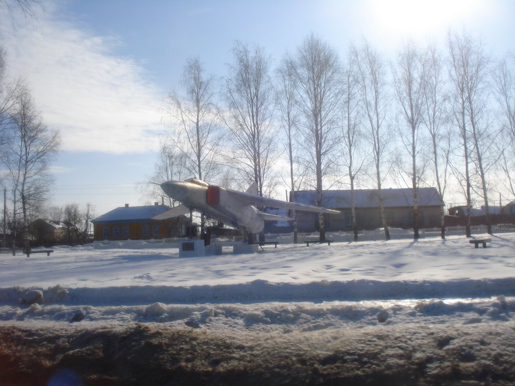 Самолет в селе Путятино