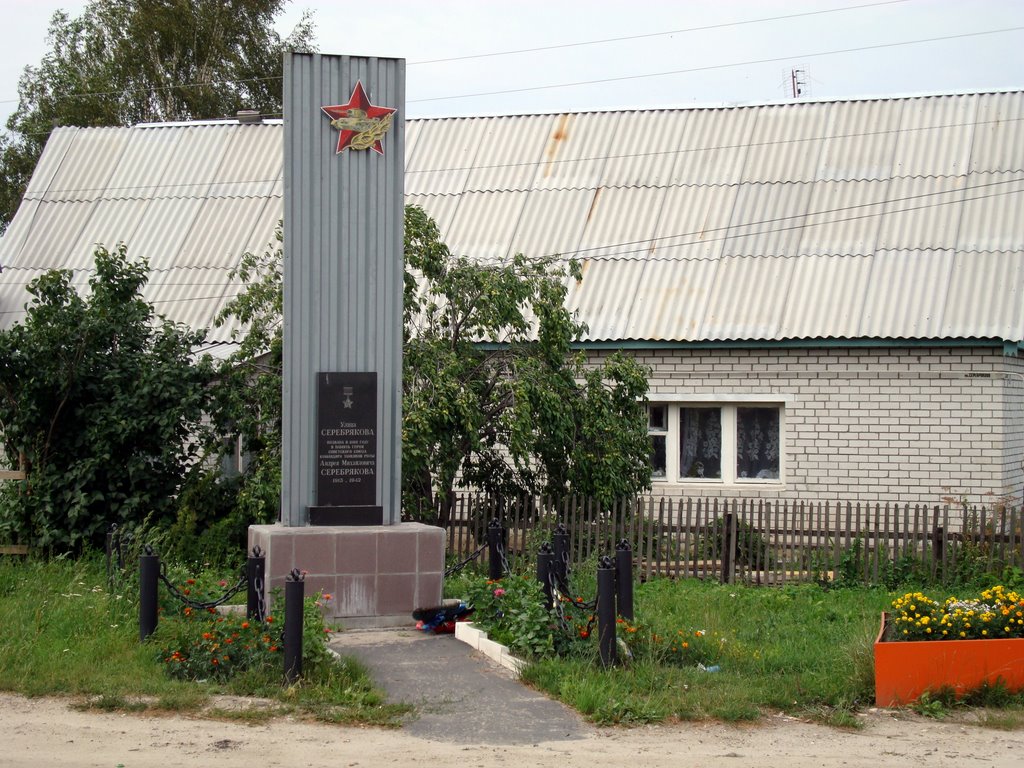 Ряжск. Памятник на улице Серебрякова. (Ryazhsk. The monument on the Serebryakova street)