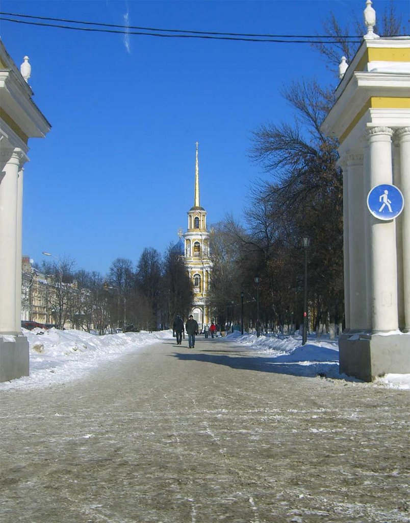 Кремль Рязань Соборная площадь февраль 2007