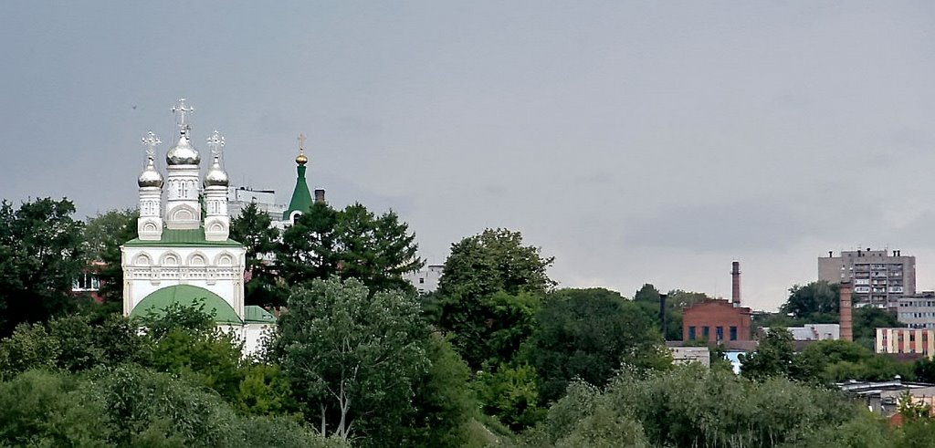 Вид от Кремля в Рязани