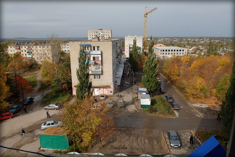 Скопин, Бугровка, вид в сторону центра города
