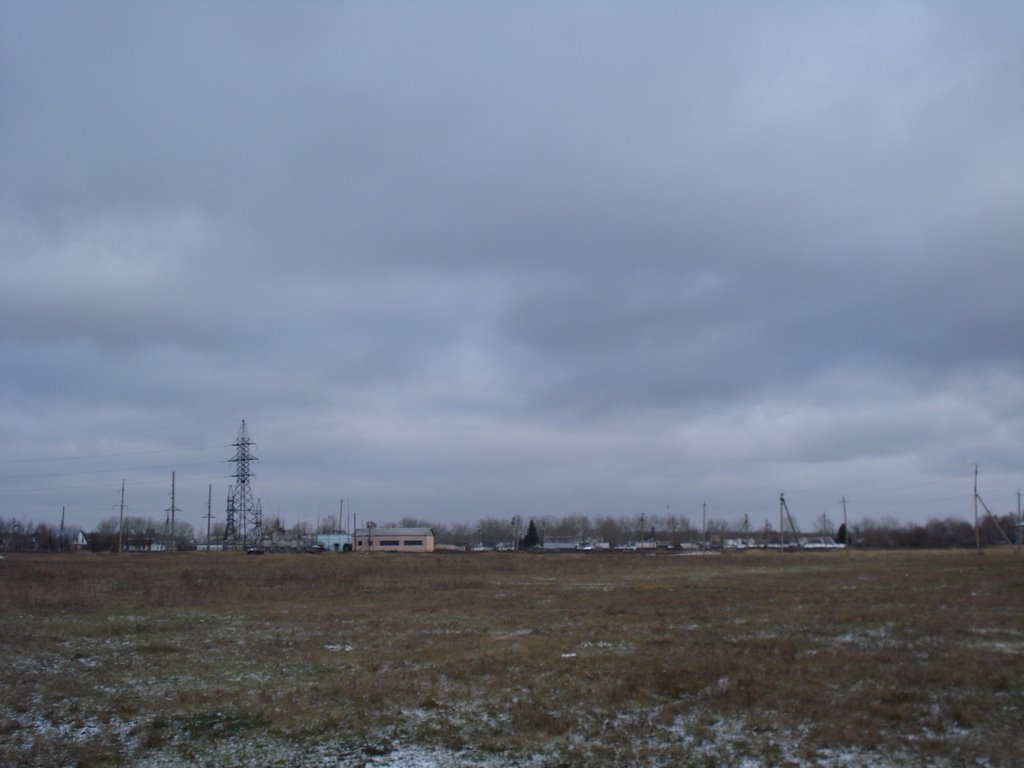 Вид с поля в сторону Чучково. Ноябрь 2007.
