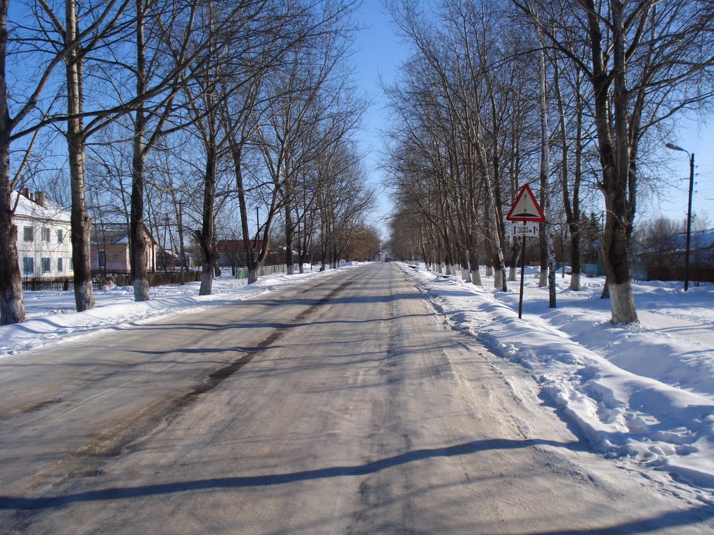 Ул. Новая, в сторону центра