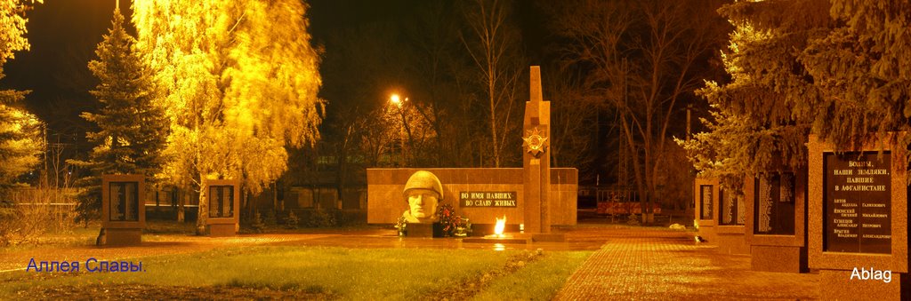 Похвистнево.Аллея Славы.