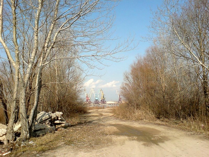 Вид на речной порт