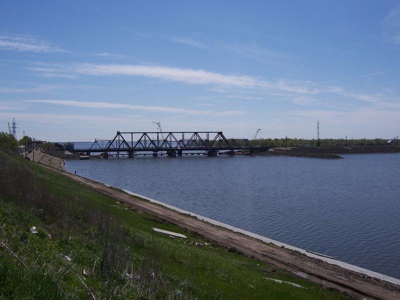 ЖД мост через Сызранку