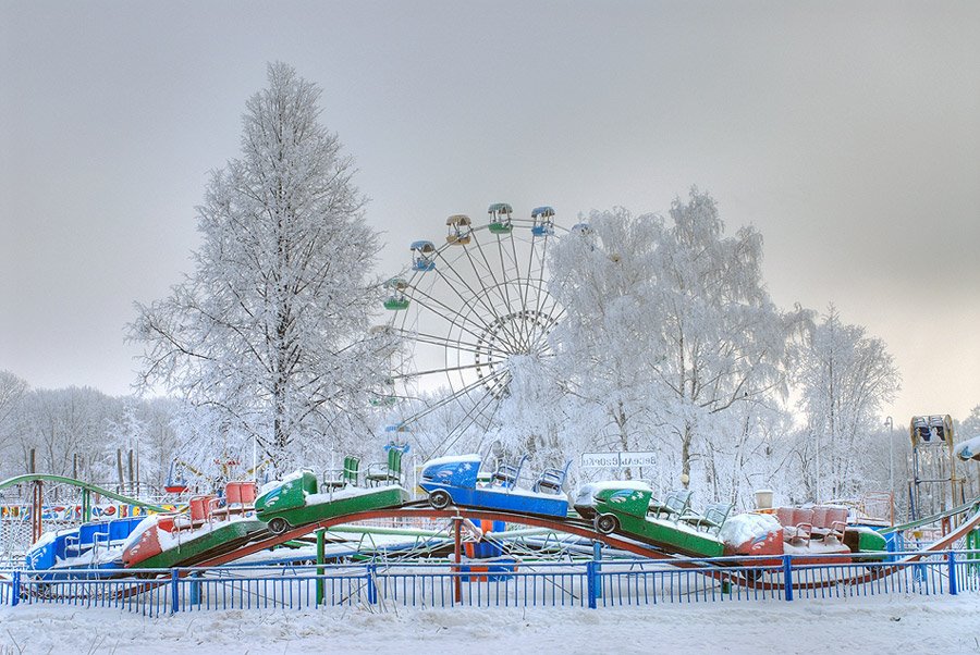 Зимний центральный парк