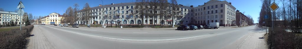Панорама улицы Советской.Das Panorama der Straße Sowjetisch