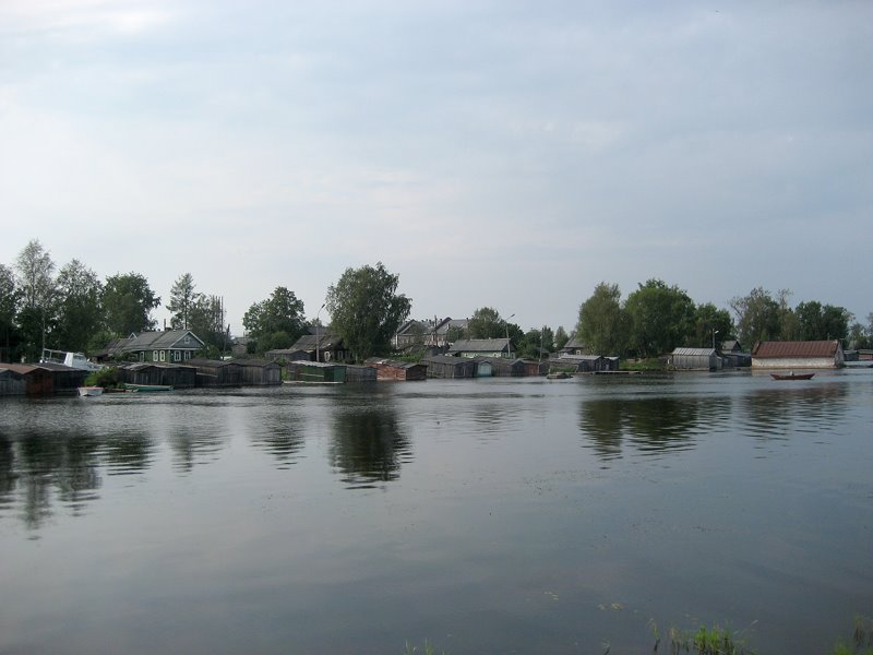 View over Syväri to Syvärinniska (Voznesene)