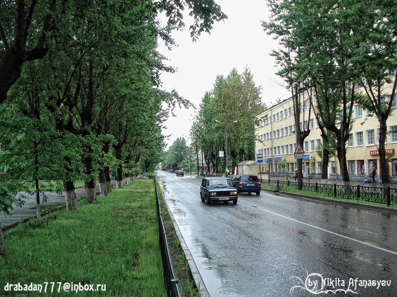 Кировский проспект после дождя (Kirovsky Avenue after a rain)