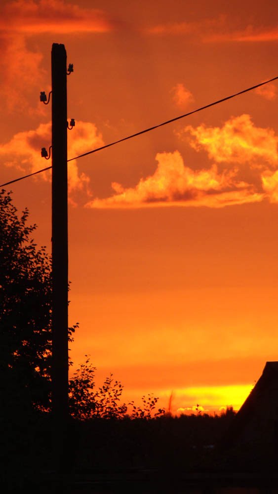 Закат солнца. Coucher de soleil. Sunset