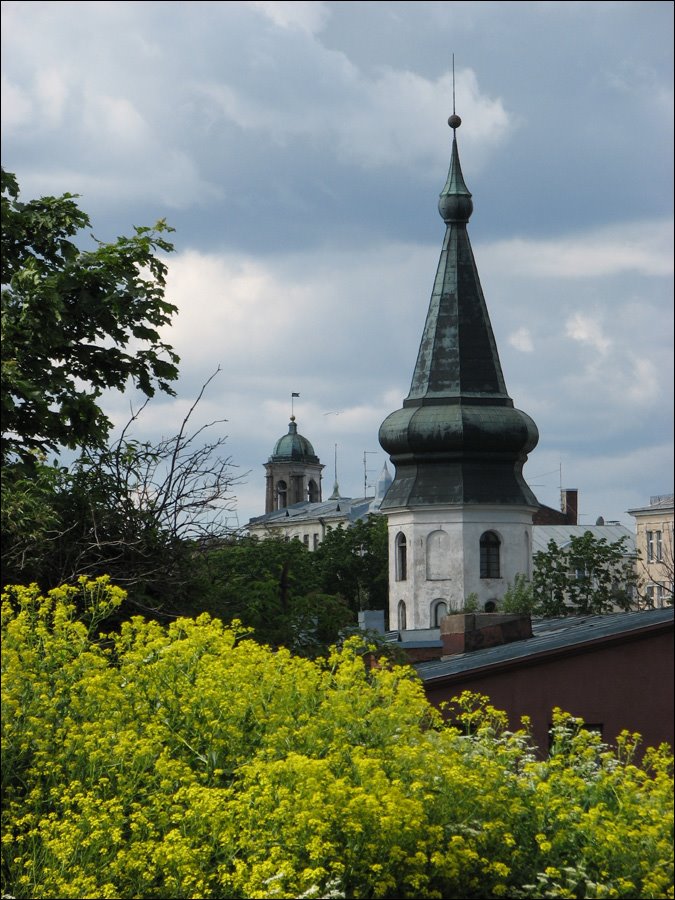 Vyborg. Two towers.
