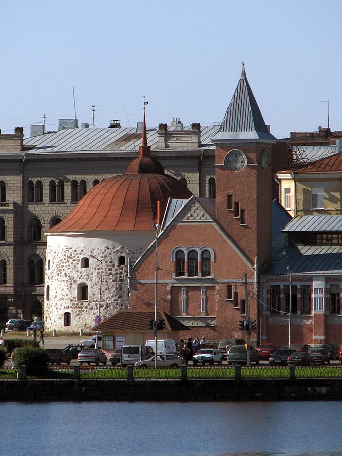 Vyborg. Towers of the old city.