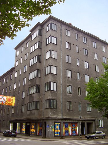 Finnish functionalism house on Krepostnaya street