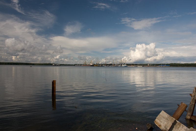 View to Vysotskfrom Rouinvaliniemi