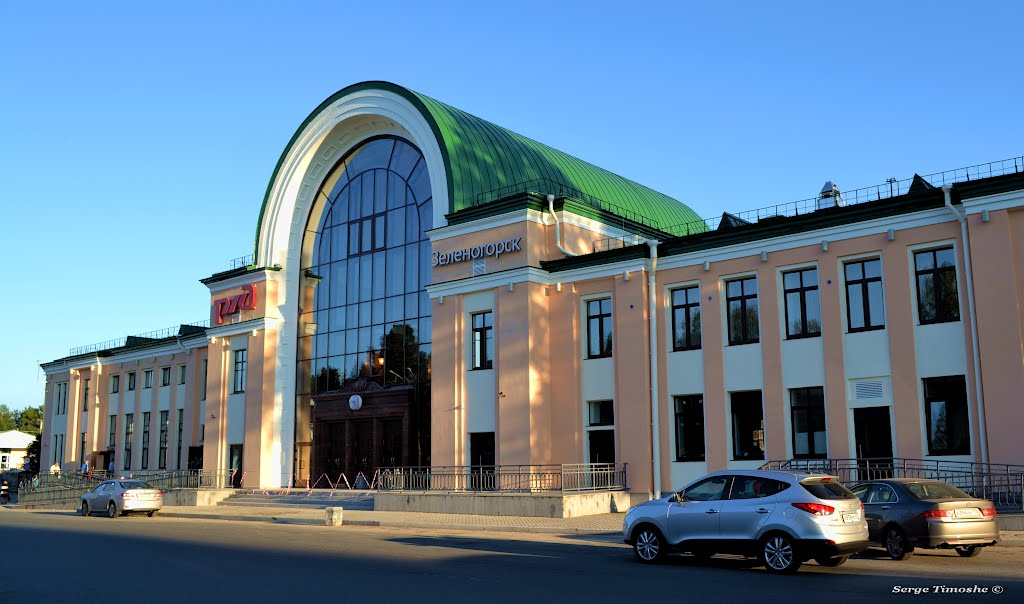 ЗЕЛЕНОГОРСК. Отремонтированный вокзал. / Zelenogorsk. Renovated station.