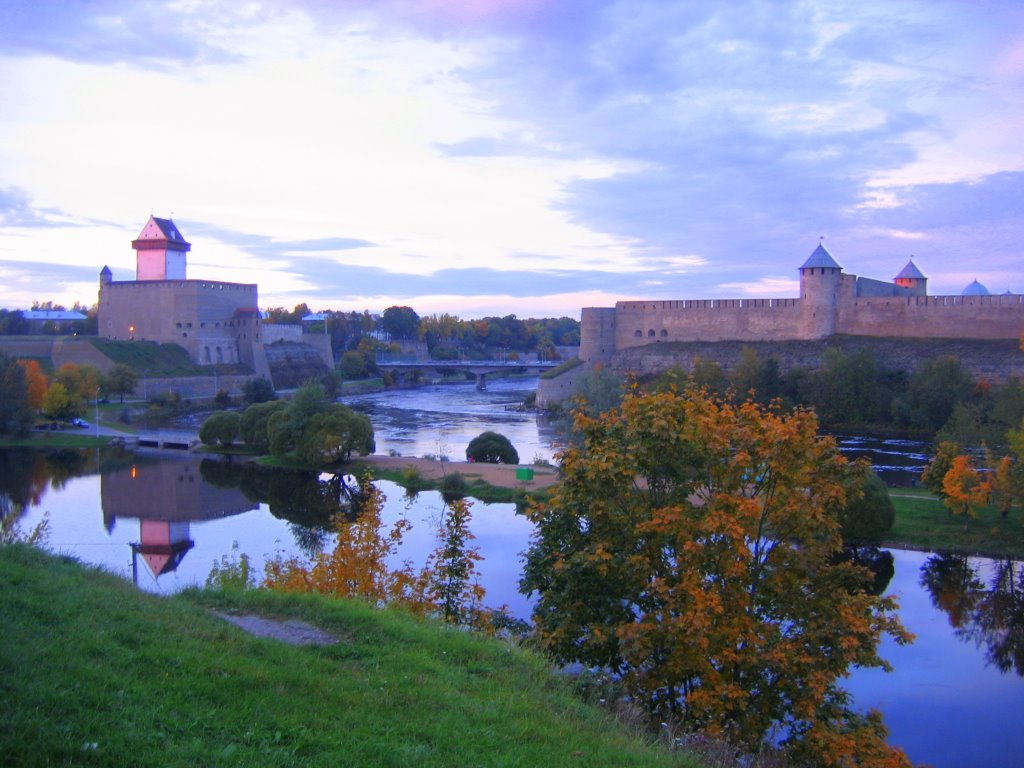 Narva Hermann Castle and Ivangorod Fortress