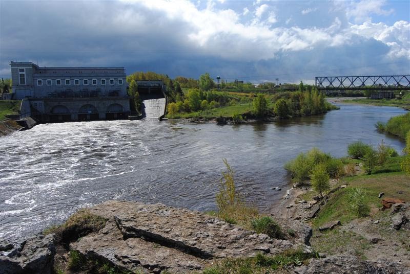 Narva hydro-electric station (actually in Russia)
