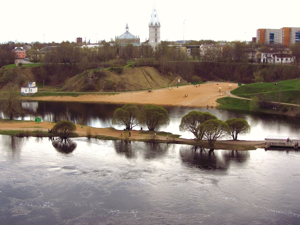 Ивангород. Вид Наровы и эстонский берег/ Ivangorod. Wiev of the river Narova and estionian coast