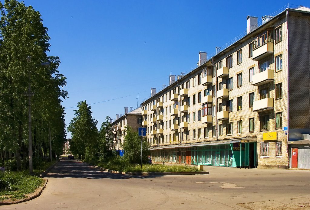 ул. Пионерская, первые дома в г.Кириши. SHURENS
