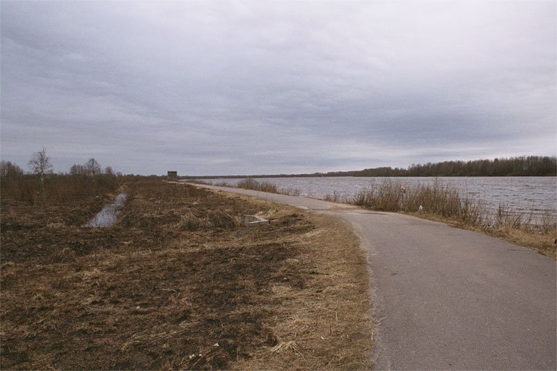 Volkhov river near town Kirishi