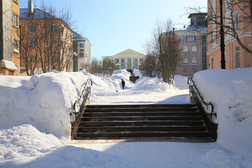 Кировск. Лестница.