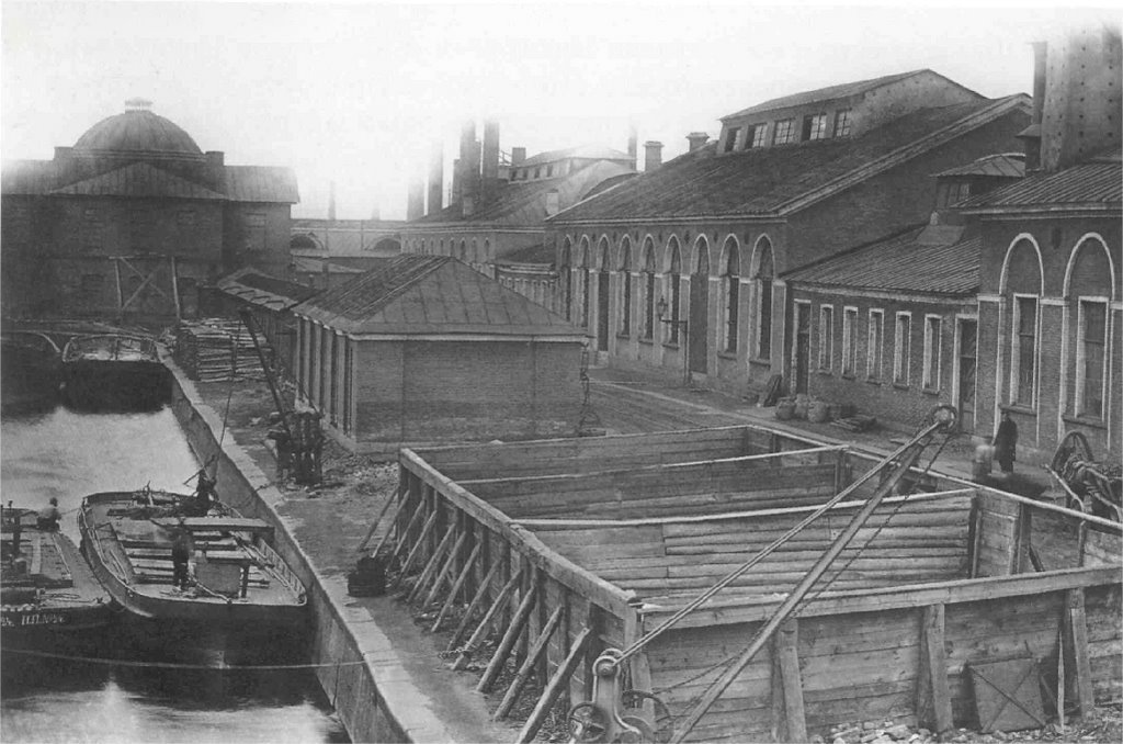 Бассейн. Якорный завод. Мотопрокатная. Адмиралтейские Ижорские заводы 1866 г.