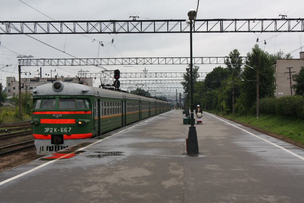 ЭР2К-667. Luga station.