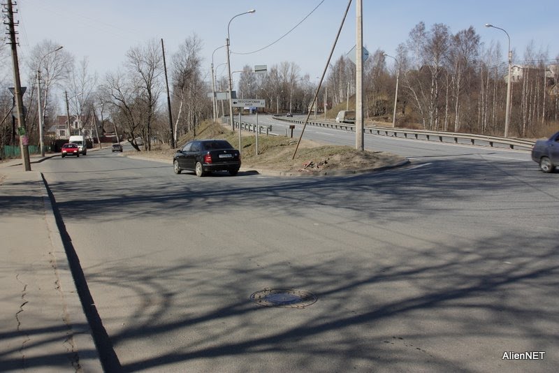 Перекрёсток ул. Вокзальная Выборгское ш.