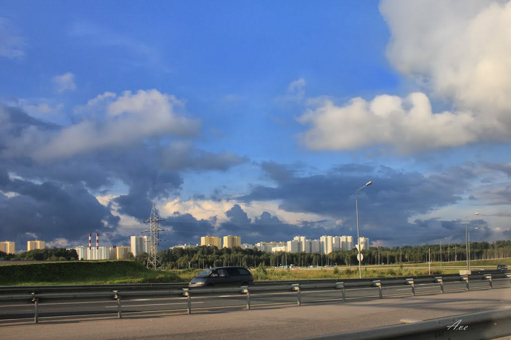 Sankt-Peterburg. Ring highway.