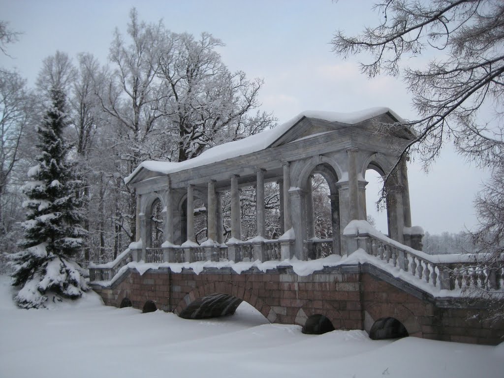 Пу́шкин - Екатерининский Парк - Мраморный мост - Pushkin - Catherine Park - The Marble Bridge