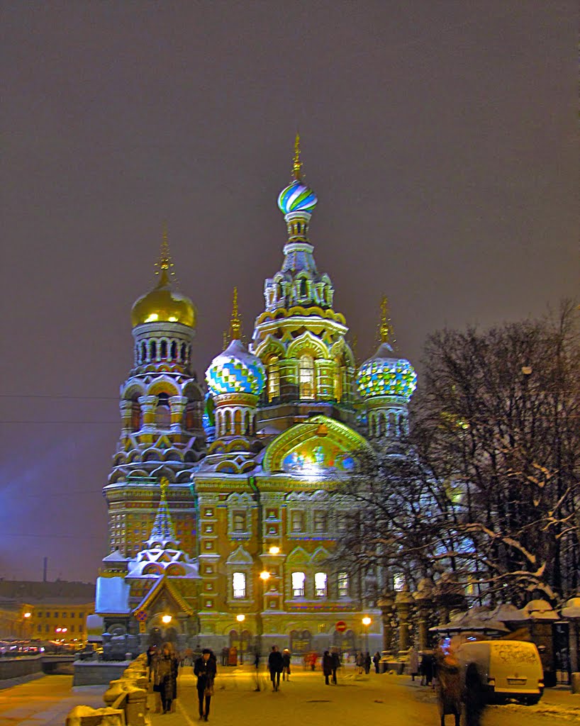 Новогодний Петербург. New Years Petersburg. Savior on the Spilled Blood