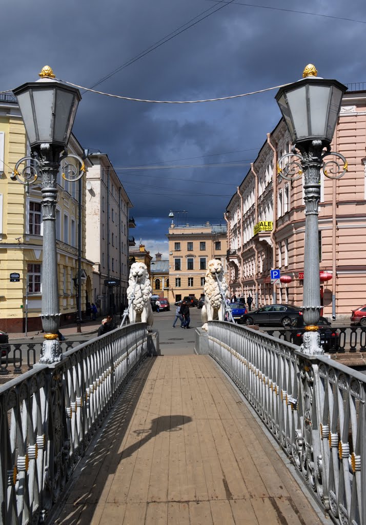 Питерские зарисовки. Львиный мостик. Посвящается Диме.
