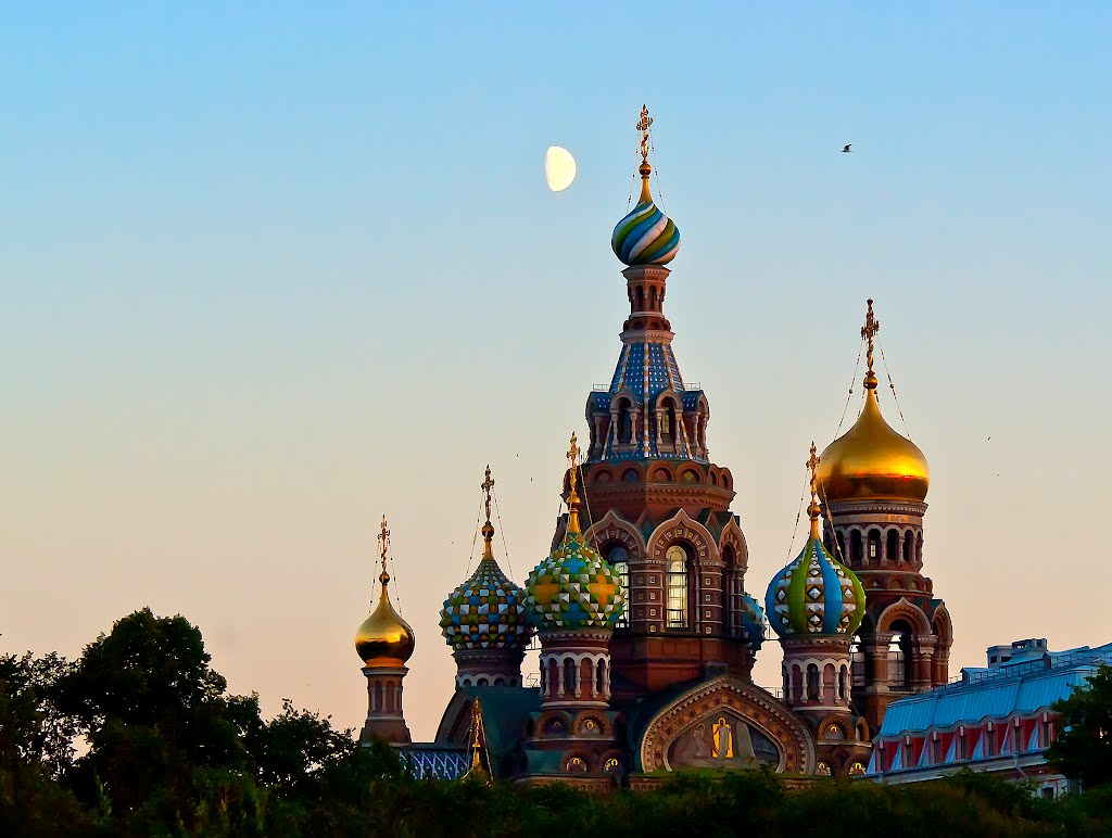 Church of the Savior on Blood, view from Field of Mars, white nights - 11:25 PM (please enlarge!) / Санкт-Петербург, Спас-на-Крови, вид с Марсова поля